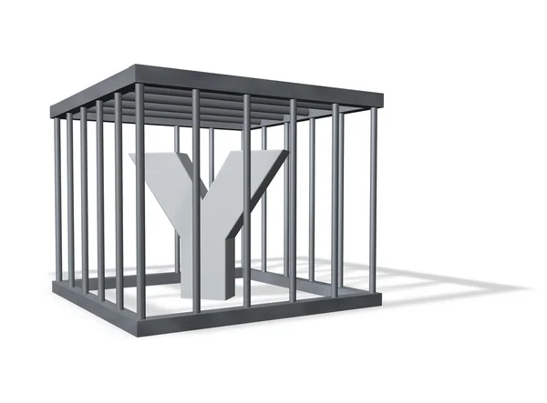 Big Y in a cage — Stock Photo, Image
