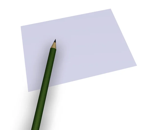 Bleistift und Papier — Stockfoto