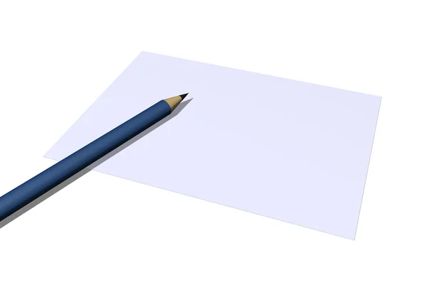 Penna och papper — Stockfoto
