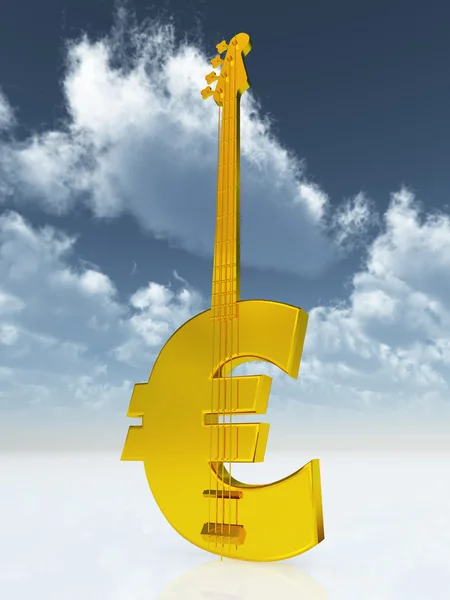 Euro-basgitaar — Stockfoto
