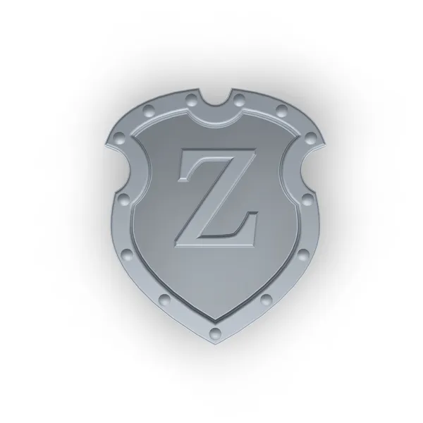 Escudo con letra Z — Foto de Stock