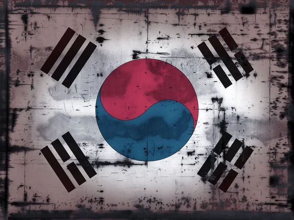 Grunge Corée du Sud — Photo