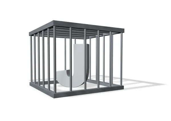 Stora j i en bur — Stockfoto
