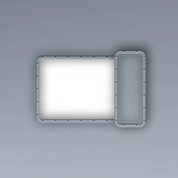 Metal frame border background — Stock Photo, Image