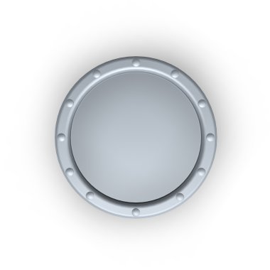 Round metal shield clipart