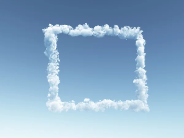 Cloudy frameborder — Stock Photo, Image