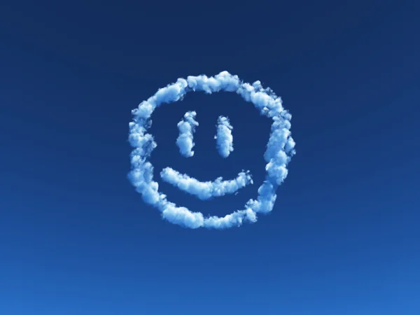 Nuvens sorridentes — Fotografia de Stock