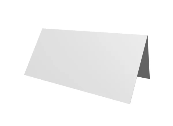 Blank white card — Stock Photo, Image