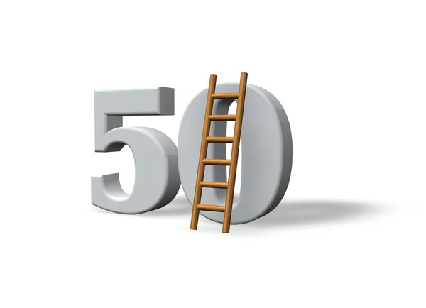 Number fifty — Stock Photo, Image