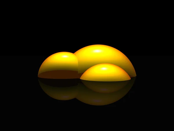 Желтые пузыри — стоковое фото