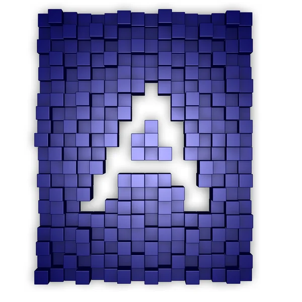 Mavi küpleri ve mektup bir — Stok fotoğraf