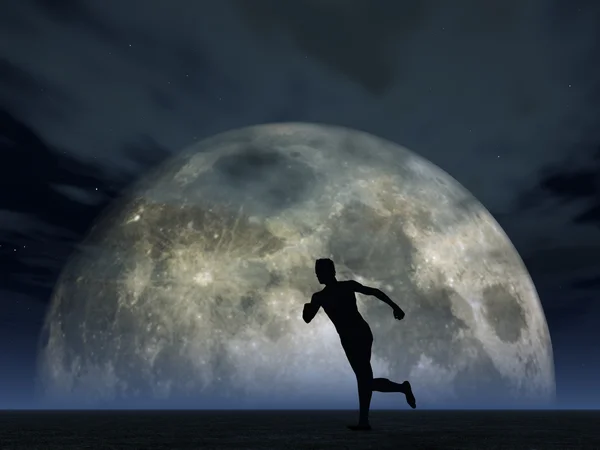 Лунный бегун — стоковое фото