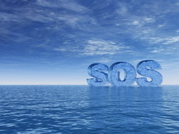 SOS — Stock fotografie