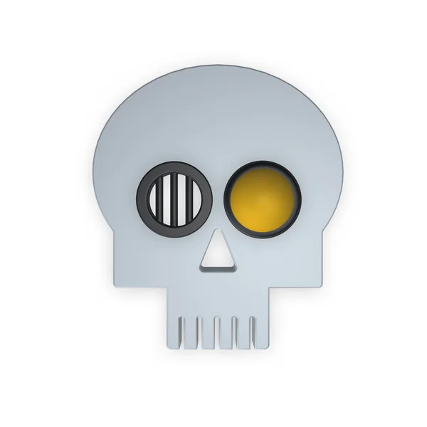 Techno skull — Stock Photo, Image