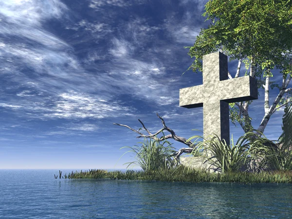 Christelijk Kruis — Stockfoto