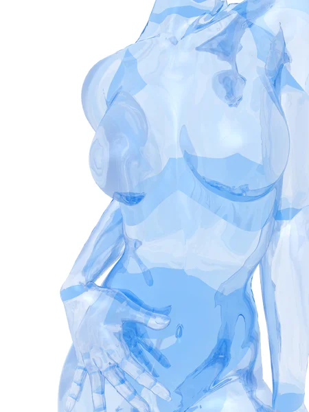 Mulher de vidro — Fotografia de Stock