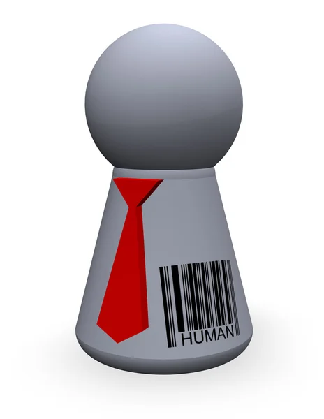 Código de barras humano — Foto de Stock