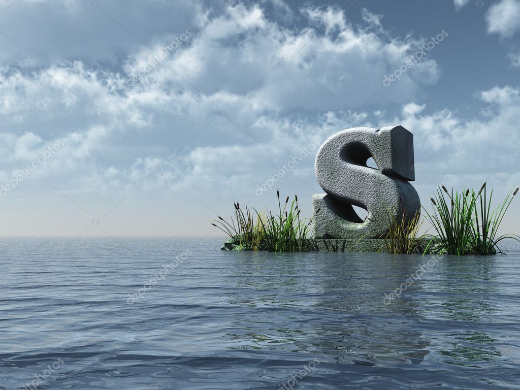 Letter s monument Stock Photo by ©drizzd 1620217