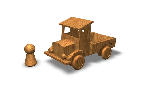 Juguetes de madera — Foto de Stock