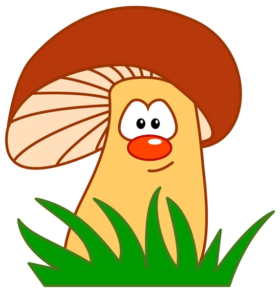 Comic mushroom — Stock Photo, Image