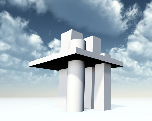 Torre abstrata — Fotografia de Stock