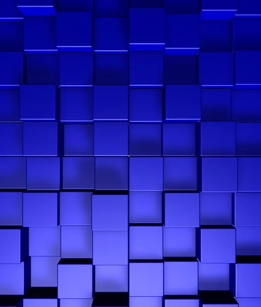 Blå kuber bakgrund — Stockfoto