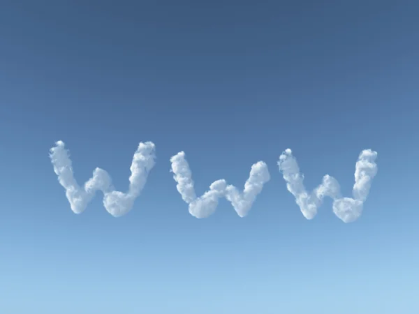 Www nubes — Foto de Stock