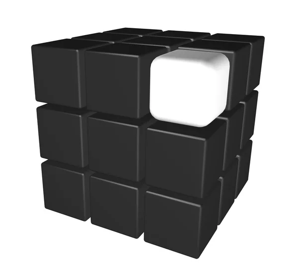 Cubos negros —  Fotos de Stock