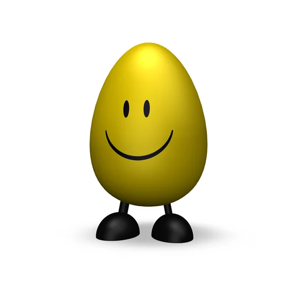 Smiley Paskalya yortusu yumurta — Stok fotoğraf