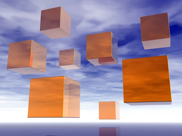 Cubes volants — Photo