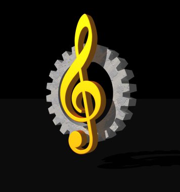 Industrial music clipart