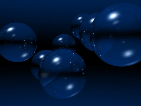 Kék buborékok — Stock Fotó
