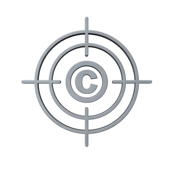 Авторське право цільової — стокове фото