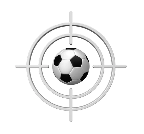 目标足球 — 图库照片