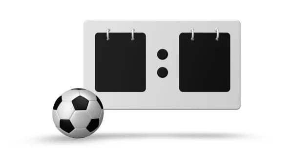 Piłka nożna scoreboard — Zdjęcie stockowe