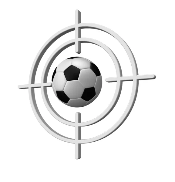 Obiettivo di calcio — Foto Stock