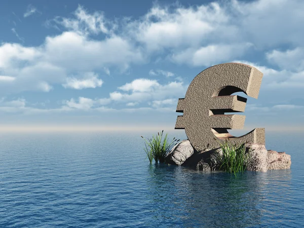 Památník eura — Stock fotografie