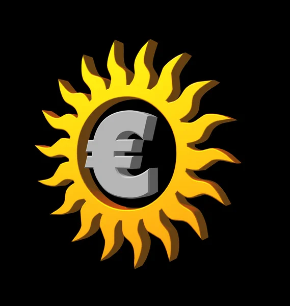 Euro sun — Stock Photo, Image