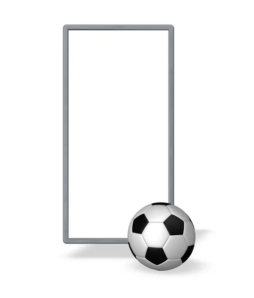 Piłka nożna transparent — Zdjęcie stockowe