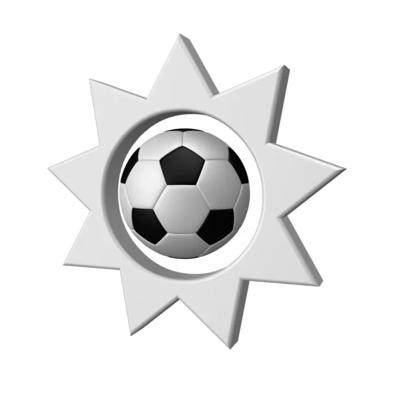 Estrela de futebol — Fotografia de Stock