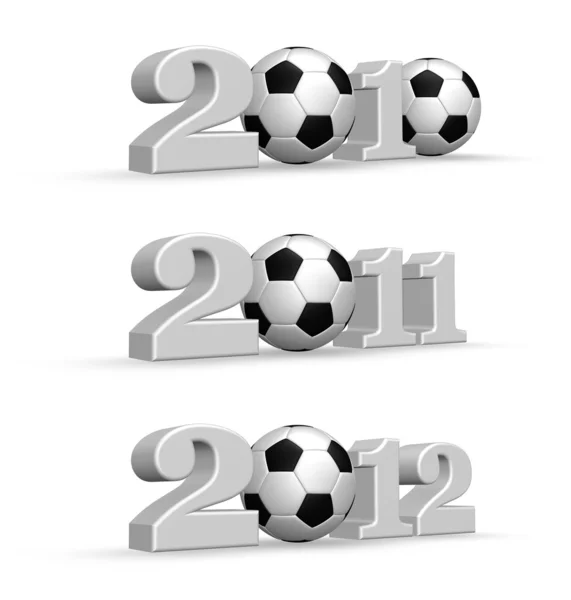 Soccer year — Stock Photo, Image