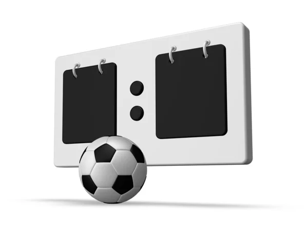 Soccer scoreboard — Stock Photo, Image