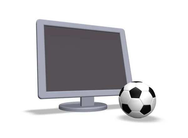 Футбольное телевидение — стоковое фото
