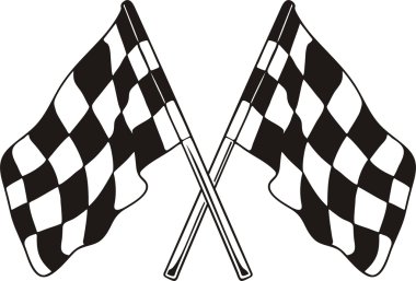 Racing flag clipart