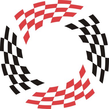 Racing flag clipart