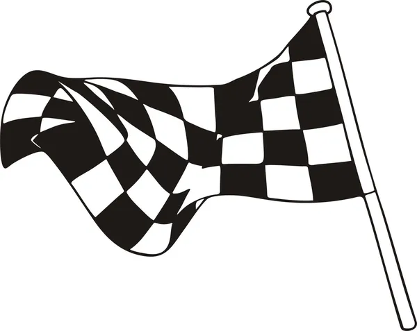 Bandera de carreras — Archivo Imágenes Vectoriales