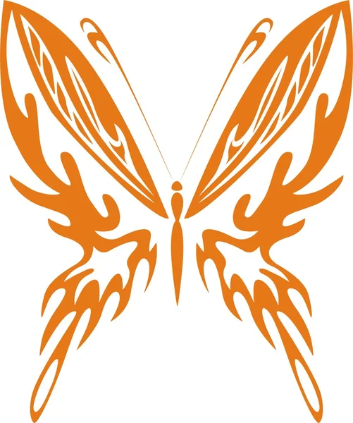 Motýl vektorové ilustrace — Stockový vektor