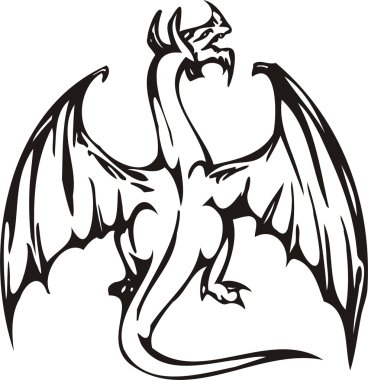 Dragon vector clipart