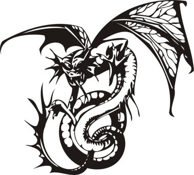 Dragon vector clipart