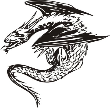 Dragon vector clipart